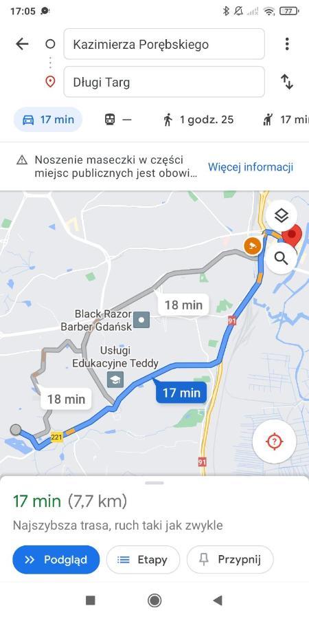 格但斯克Przytulna Kawalerka Z Ogrodem公寓 外观 照片