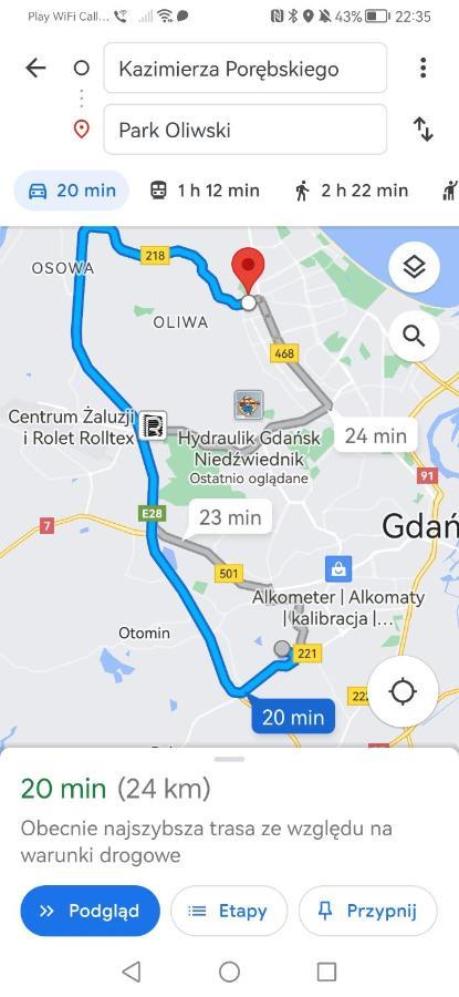 格但斯克Przytulna Kawalerka Z Ogrodem公寓 外观 照片